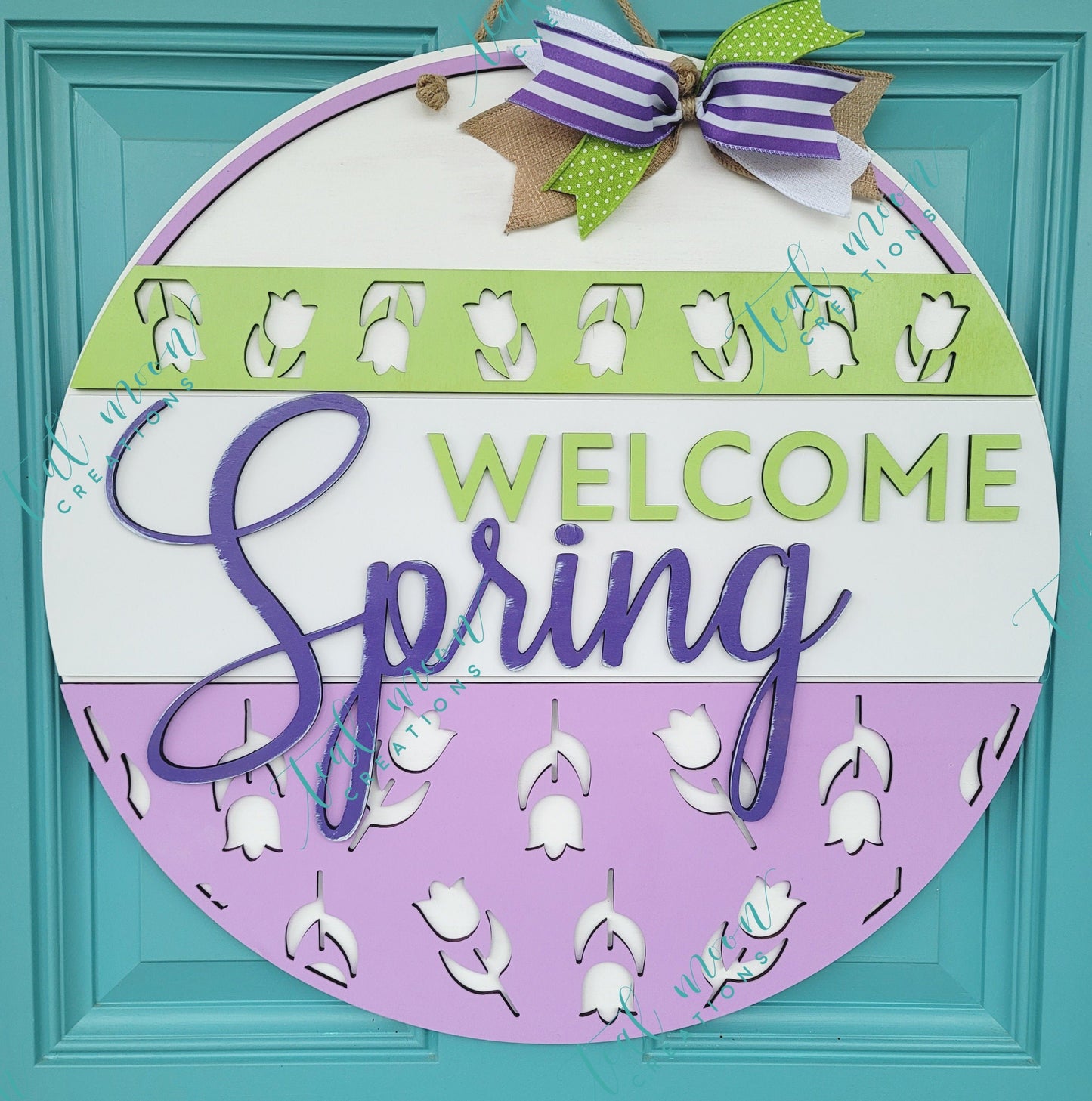 Welcome Spring Door Hanger