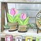 Flower Tiered Tray Set