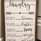 Laundry Room Sign | Laundry Schedule | Sort Tomorrow | Wash Later