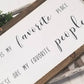 This Is My Favorite Place | These Are My Favorite People | Rustic Framed Sign
