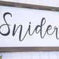Family Name Sign