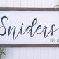 Family Name Sign