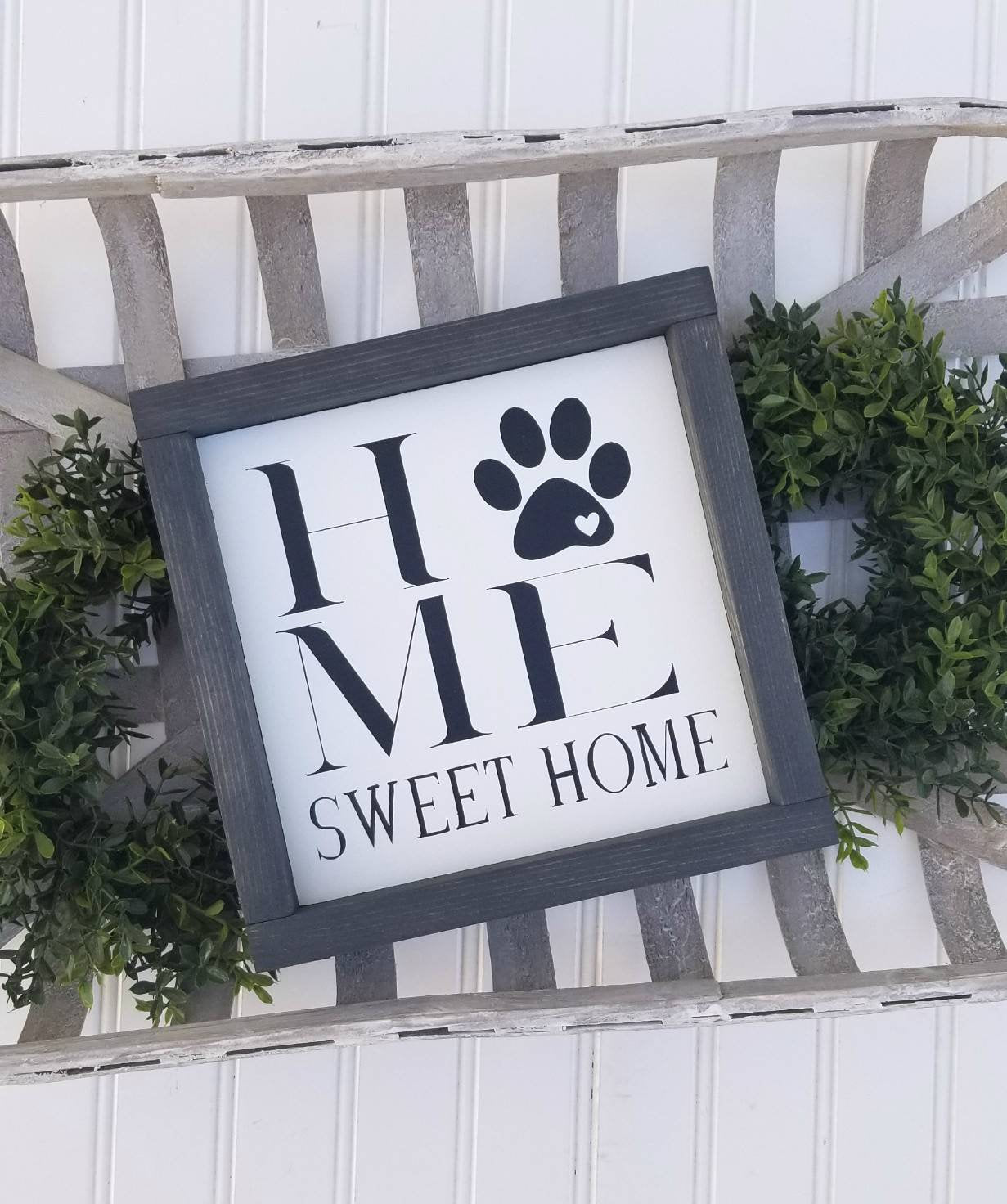 Home Sweet Home | Paw Print | Pet Lover Sign