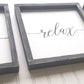 Soak Relax Unwind | Set of 3 Bathroom Signs