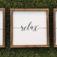 Soak Relax Unwind | Set of 3 Bathroom Signs