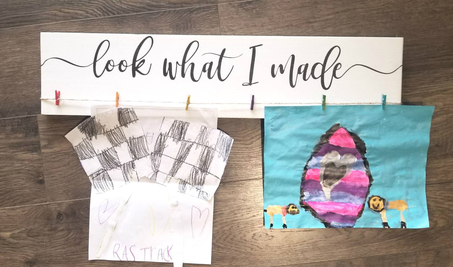 Look What I Made Sign | Children's Art Work Display