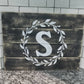 Pallet Style Last Name Initial Sign | Rustic Wedding | Housewarming Gift